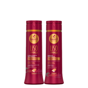 Kit Haskell Liso Com Forca Shampoo E Condicionador 300ml