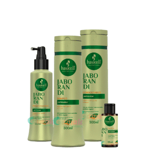Kit Haskell Jaborandi Shampoo Cond Nectavita E Tônico 300ml