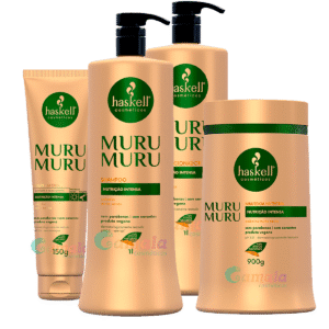 Kit Haskell Murumuru Shampoo Cond Másc 1L E Leave In 150