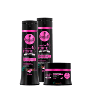 Kit Haskell Sh cond e máscara Cavalo Forte Hidra 300ml
