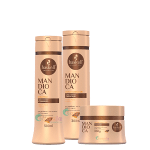 Kit Haskell Mandioca Shampoo Condicionador E Mascara 300ml