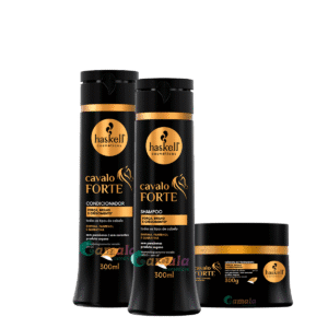 Kit Haskell Cavalo Forte Shampoo Condicionador Mascara 300ml