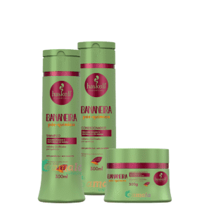 Kit Haskell Bananeira Shampoo Cond Máscara 300ml