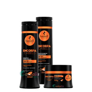 Kit Haskell Encorpa Shampoo Condicionador E Máscara 300ml