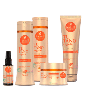 Kit Haskell Tutano Shampoo Cond Másc Leave E Reparador 300ml