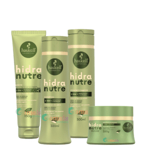 Kit Haskell Hidranutre Shampoo Cond Mascara e Leave 300ml