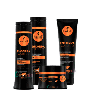 Kit Haskell Encorpa Shampoo Cond Máscara E Pomada 300ml