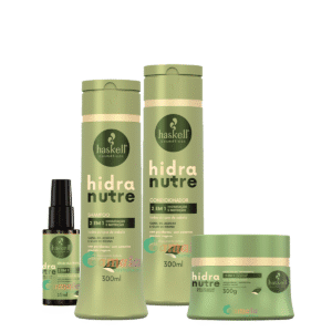 Kit Haskell Hidranutre Shampoo Cond Mascara e Serum 300ml