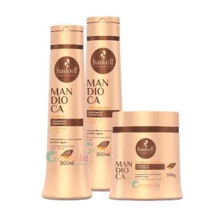 Kit Haskell Mandioca Shampoo Condicionador E Mascara 500ml