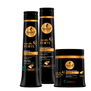 Kit Haskell Cavalo Forte Shampoo Condicionador Mascara 500ml