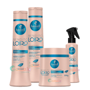 Kit Haskell Bendito Loiro Sh Cond Masc E Fluido 500ml