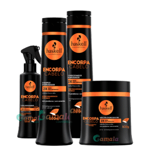 Kit Haskell Encorpa Shampoo Cond Máscara E Fluido 500ml