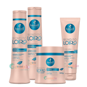 Kit Haskell Bendito Loiro Sh Cond Masc E Proteína 500ml