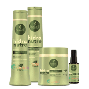 Kit Haskell Hidranutre Shampoo Cond Mascara E Serum 500