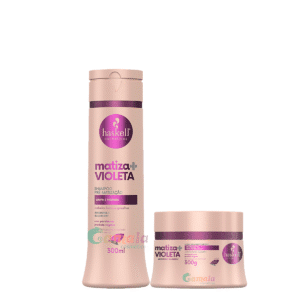 Kit Haskell Matiza Mais Shampoo E Mascara Violeta 300ml