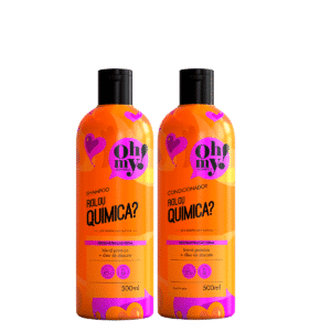 Kit Oh My Shampoo e Condicionador Rolou Química Vegano 500ml
