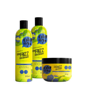Kit Oh My Shampoo Cond E Máscara Sem Frizz Sem Drama 300ml