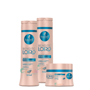 Kit Haskell Bendito Loiro Shampoo Condicionador Máscara 300g