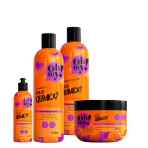 Kit Oh My Shampoo Cond Másc Finalizador Rolou Química Vegano 300ml
