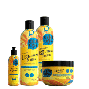Kit Oh My Sh Cond Másc Finalizador Liso Até Falar Que Chega 300ml