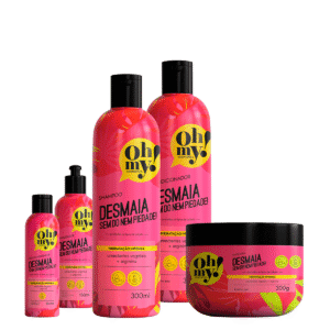 Kit Oh My Sh Cond Másc Finalizador e Sérum Desmaia Sem Dó Piedade 300ml
