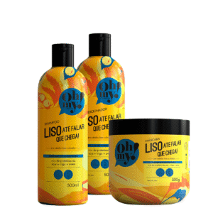 Kit Oh My Shampoo Cond Másca. Liso Até Falar Que Chega 500ml