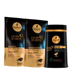 Kit Haskell Refil Cavalo Forte Shampoo Cond E Masc 900g
