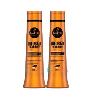 Kit Haskell Infusão de Òleos nutrição Shampoo Cond  500ml