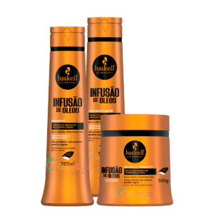 Kit Haskell Infusão de Òleos nutrição Shampoo Cond Masc  500