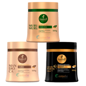 Kit Cronograma Haskell Cavalo F. Mandioca Murumuru 500g