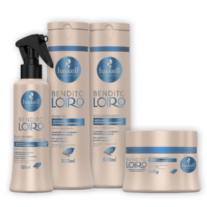 Kit Haskell Bendito Loiro Sh Cond Masc E Fluido 300ml