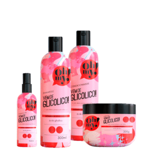 Kit Oh My Shampoo Cond Masc + Acidificante  Vem de Glicólico!
