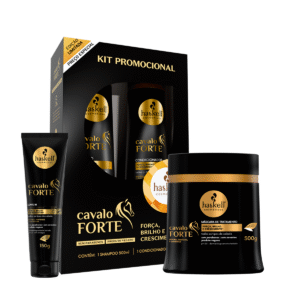 Kit Haskell Cavalo Forte Shampoo Cond Masc Leave In 500ml