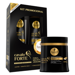 Kit Haskell Cavalo Forte Shampoo Condicionador Mascara 500ml