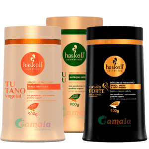 Kit Haskell Máscaras Cavalo Forte Tutano Murumuru 900g