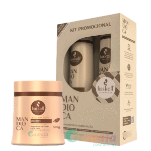 Kit Haskell Mandioca Shampoo Condicionador E Mascara 500ml