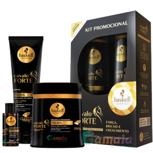 Kit Haskell Cavalo Forte Sh Cond Masc Leave Comp 500ml