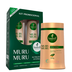 Kit Haskell Murumuru Shampoo Condicionador 500 Mascara 900g