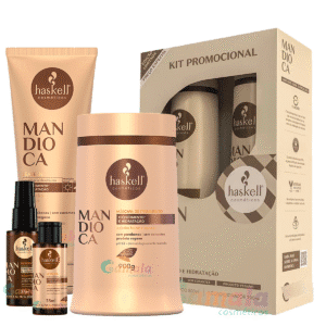 Kit Haskell Mandioca Sh Cond 500g Masc 900g Leave Rep + Nect