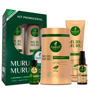 Kit Haskell Murumuru Sh Cond 500 Masc 900 L + Nec Seiva