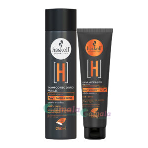 Kit Haskell H Shampoo Cabelo E Barba E Creme Multifunções