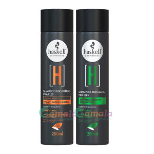 Kit Haskell H Shampoo Anti Caspa E Cabelo E Barba