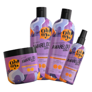 Kit Oh My Shampoo Cond. Máscara Finalizador Amarelou Geral 500ml