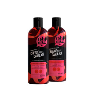 Kit Oh My Shampoo E Condicio. Cresce Forte Cabelão 500ml