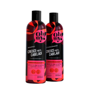 Kit Oh My Shampoo E Condicio. Cresce Forte Cabelão 300ml