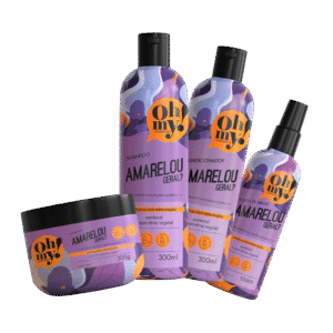 Kit Oh My Shampoo Cond. Máscara Finalizador Amarelou Geral 300ml