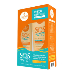Kit Haskell Sos Verao Shampoo E Creme 240g Pos Sol 300ml