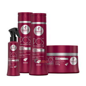 Kit Haskell Pos Progressiva Shampoo Cond Másc E Fluido 300ml