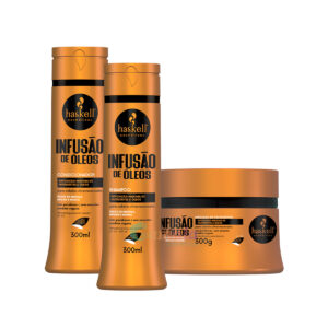 Kit Haskell Infusão de Òleos nutrição Shampoo Cond Masc 300
